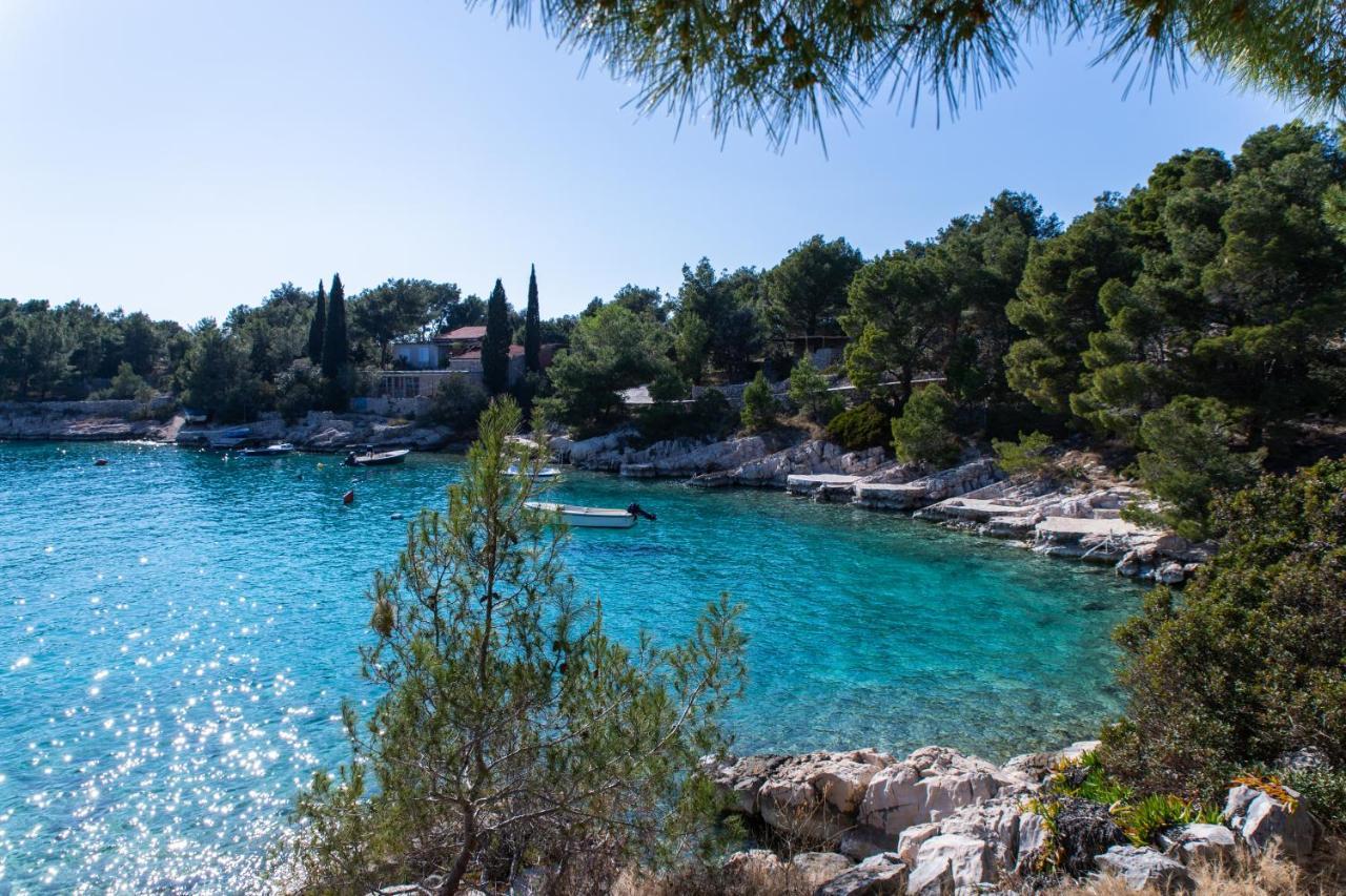 Villa Sun Garden - 4 Star Villa With Heated Swimming Pool, Quiet Bay, Bbq, 50M From The Sea Milna  Exterior photo